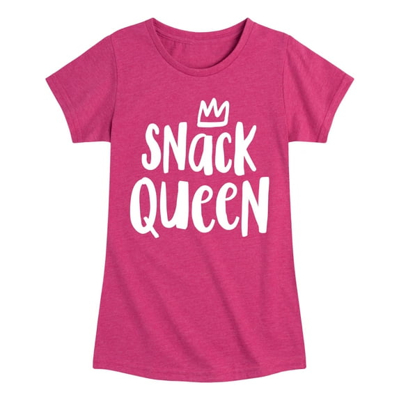 Instant Message - Snack Queen - Toddler & Youth Girls Short Sleeve Graphic T-Shirt