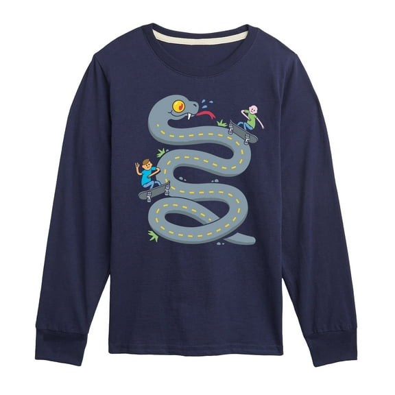 Instant Message - Snake Skate Rd. - Toddler & Youth Long Sleeve Graphic T-Shirt