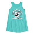 thumbnail image 1 of Instant Message - Snowball Fight Champion  - Toddler & Youth Girls A-line Dress, 1 of 4