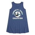 thumbnail image 1 of Instant Message - Snowball Fight Champion  - Toddler & Youth Girls A-line Dress, 1 of 5