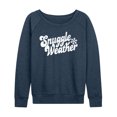 thumbnail image 1 of Instant Message - Snuggle Weather - Women's French Terry Pullover Long Sleeve Shirt, 1 of 5