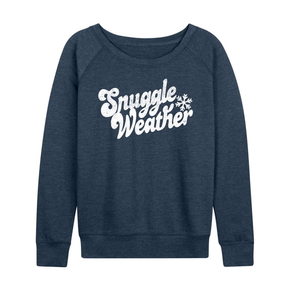 Instant Message - Snuggle Weather - Women's French Terry Pullover Long Sleeve Shirt
