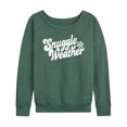 thumbnail image 1 of Instant Message - Snuggle Weather - Women's French Terry Pullover Long Sleeve Shirt, 1 of 5