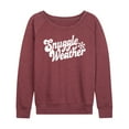 thumbnail image 1 of Instant Message - Snuggle Weather - Women's French Terry Pullover Long Sleeve Shirt, 1 of 5