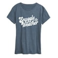 thumbnail image 1 of Instant Message - Snuggle Weather - Women's Short Sleeve Graphic T-Shirt, 1 of 5