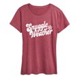 thumbnail image 1 of Instant Message - Snuggle Weather - Women's Short Sleeve Graphic T-Shirt, 1 of 5