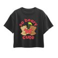 thumbnail image 1 of Instant Message - So Beary Cute  - Youth Girl Short Sleeve Boxy Tee, 1 of 5