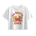 thumbnail image 1 of Instant Message - So Beary Cute  - Youth Girl Short Sleeve Boxy Tee, 1 of 5