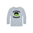 thumbnail image 1 of Instant Message - So Franken Handsome - Youth Long Sleeve Tee, 1 of 5