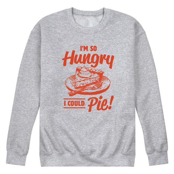 Instant Message - So Hungry I Could Pie Graphic Fleece Sweatshirt
