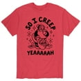thumbnail image 1 of Instant Message - So I Creep Santa - Men's Short Sleeve Graphic T-Shirt, 1 of 5