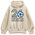 thumbnail image 1 of Instant Message - Soccer 26 - Women's Oversized Fleece Hoodie Sweatshirt, 1 of 4
