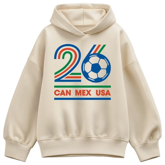 Instant Message - Soccer 26 - Women's Oversized Fleece Hoodie Sweatshirt