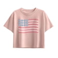 thumbnail image 1 of Instant Message - Soccer Ball American Flag Short Sleeve Boxy Graphic T-Shirt, 1 of 5