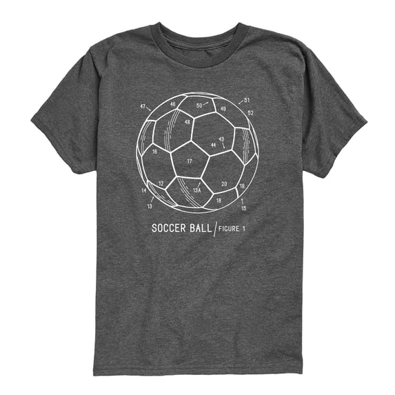 Instant Message - Soccer Ball Rendering - Toddler Boys Short Sleeve Graphic T-Shirt