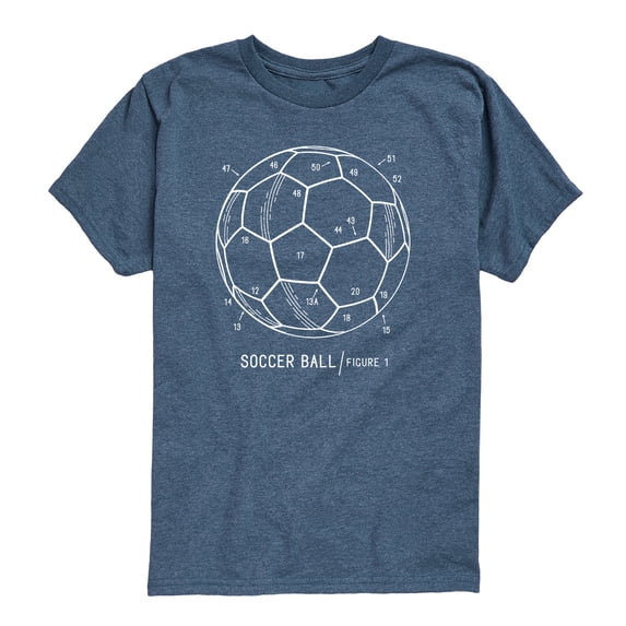 Instant Message - Soccer Ball Rendering - Toddler Boys Short Sleeve Graphic T-Shirt