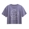 thumbnail image 1 of Instant Message - Soccer Ball Short Sleeve Boxy Graphic T-Shirt, 1 of 5