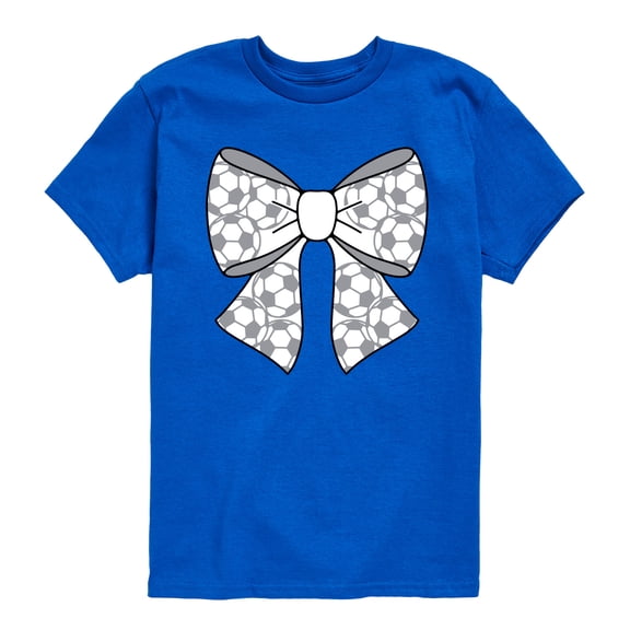 Instant Message - Soccer Bow - Youth Short Sleeve Graphic T-Shirt