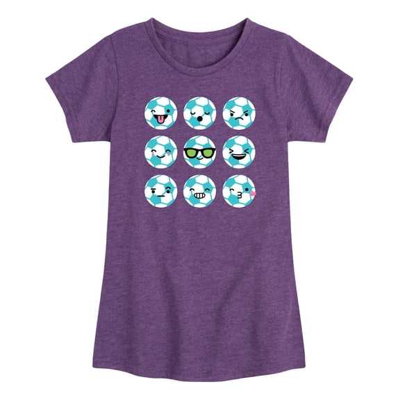 Instant Message - Soccer Emojis Toddler Short Sleeve Graphic T-Shirt