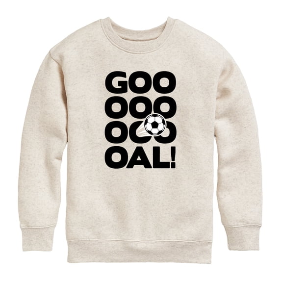 Instant Message - Soccer Goal Stacked Graphic Fleece Sweatshirt