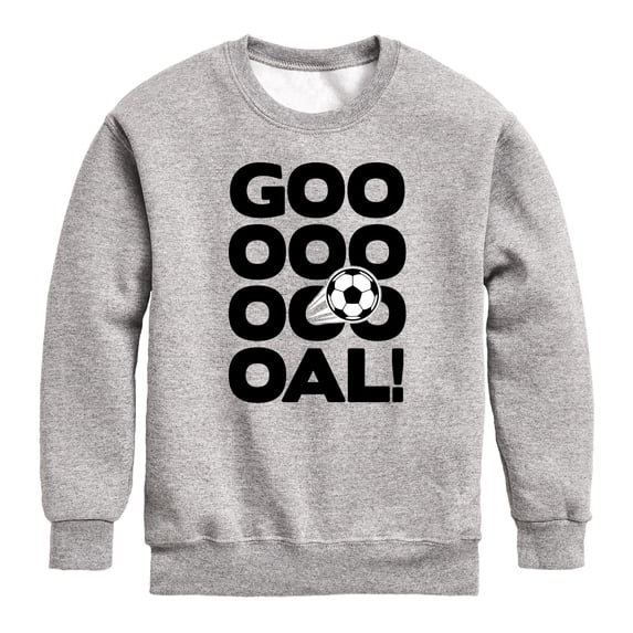 Instant Message - Soccer Goal! Graphic Long Sleeve Fleece Sweatshirt