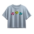 thumbnail image 1 of Instant Message - Soccer Hearts Short Sleeve Boxy Graphic T-Shirt, 1 of 5