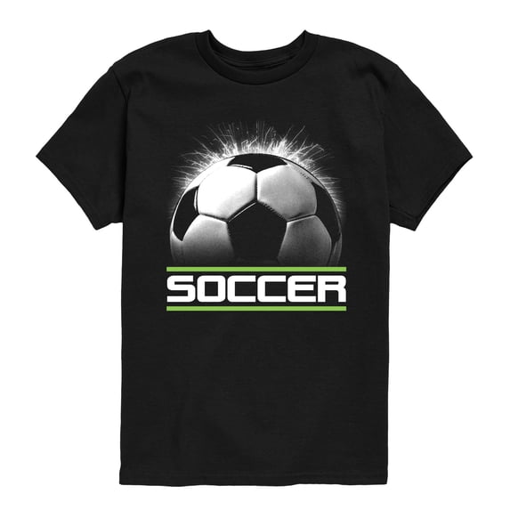 Instant Message - Soccerball Flash - Youth Boys Short Sleeve Graphic T-Shirt
