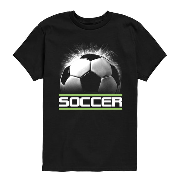 Instant Message - Soccerball Flash - Youth Boys Short Sleeve Graphic T-Shirt