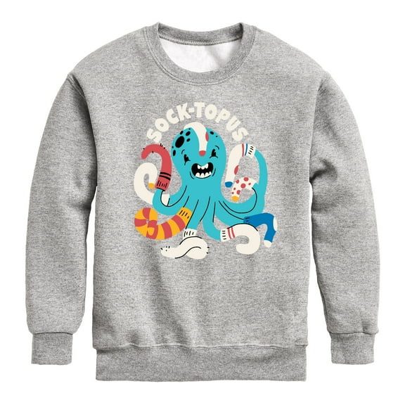 Instant Message - Socktopus - Toddler & Youth Crewneck Fleece Sweatshirt