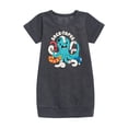 thumbnail image 1 of Instant Message - Socktopus - Toddler & Youth Girls Fleece Dress, 1 of 5