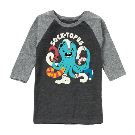 Instant Message - Socktopus - Toddler & Youth Raglan Graphic T-Shirt