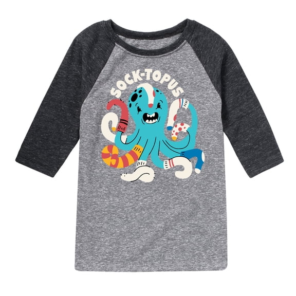 Instant Message - Socktopus - Toddler & Youth Raglan Graphic T-Shirt