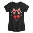thumbnail image 1 of Instant Message - Soft Girlie Cherries -Youth Girls Short Sleeve T-Shirt, 1 of 5