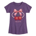 thumbnail image 1 of Instant Message - Soft Girlie Cherries -Youth Girls Short Sleeve T-Shirt, 1 of 5