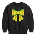 thumbnail image 1 of Instant Message - Softball Bow -Youth Crew Fleece Sweatshirt, 1 of 5