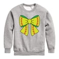thumbnail image 1 of Instant Message - Softball Bow -Youth Crew Fleece Sweatshirt, 1 of 5