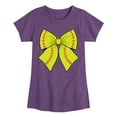 thumbnail image 1 of Instant Message - Softball Bow -Youth Girls Short Sleeve T-Shirt, 1 of 5