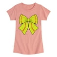 thumbnail image 1 of Instant Message - Softball Bow -Youth Girls Short Sleeve T-Shirt, 1 of 5