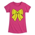 thumbnail image 1 of Instant Message - Softball Bow -Youth Girls Short Sleeve T-Shirt, 1 of 5
