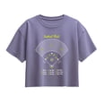 thumbnail image 1 of Instant Message - Softball Field Diagram Short Sleeve Boxy Graphic T-Shirt, 1 of 5