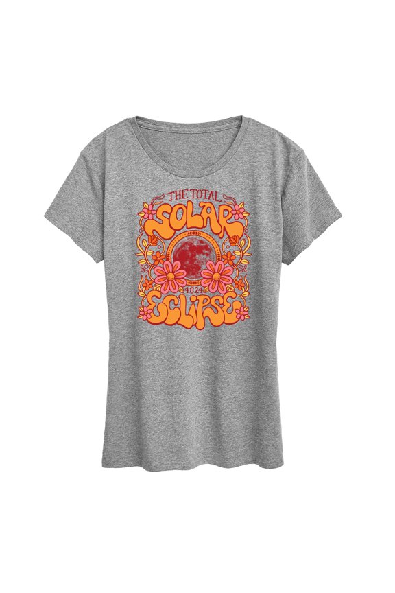 - Solar Eclipse Fest - Womens Short Sleeve Graphic T-Shirt