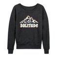 thumbnail image 1 of Instant Message - Solitude Mountains - Women's Lightweight French Terry Long Sleeve Shirt, 1 of 6