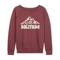 thumbnail image 1 of Instant Message - Solitude Mountains - Women's Lightweight French Terry Long Sleeve Shirt, 1 of 6