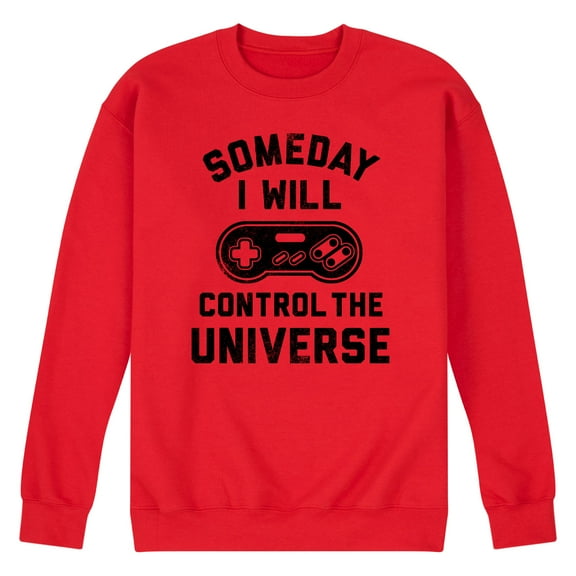 Instant Message - Someday I Will Control The Universe - Men's Crew Neck Fleece Pullover