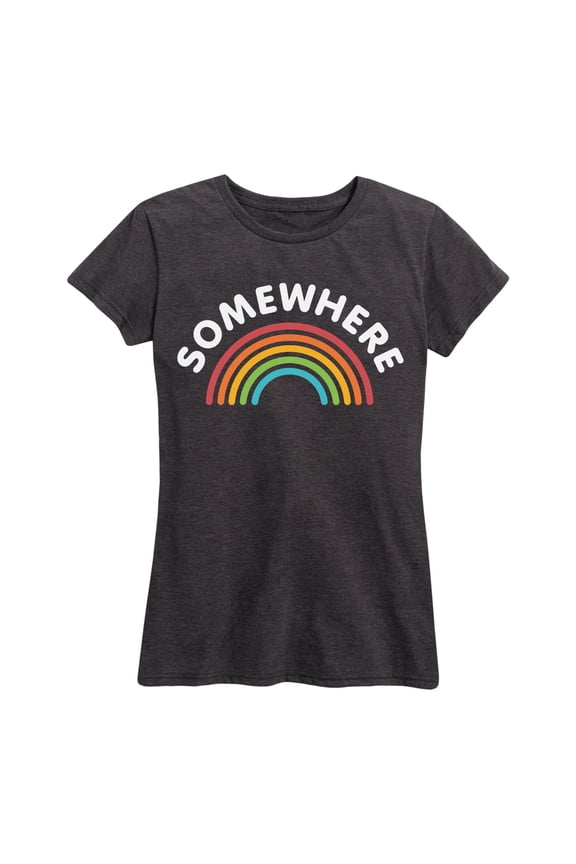 - Somewhere Over the Rainbow Short Sleeve Graphic T-Shirt