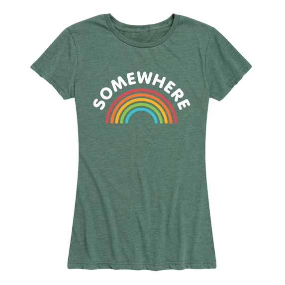 Instant Message - Somewhere Over the Rainbow - Women's Short Sleeve Graphic T-shirt