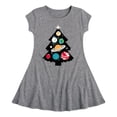 thumbnail image 1 of Instant Message - Space Tree - Toddler & Youth Girls Fit & Flare Dress, 1 of 1