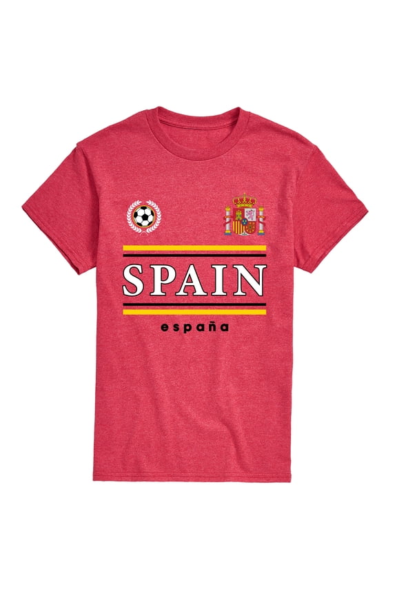 - Spain Soccer Jersey - Men's Short Sleeve Graphic T-Shirt