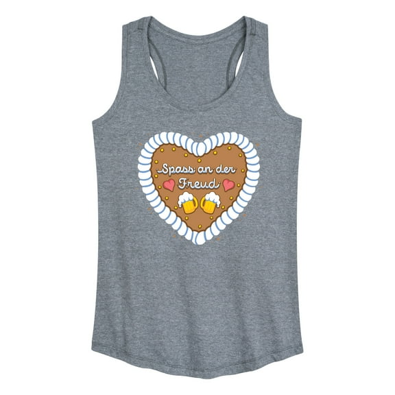 Instant Message - Spass An Der Freud Gingerbread  - Women's Racerback Tank Top