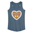 thumbnail image 1 of Instant Message - Spass An Der Freud Gingerbread  - Women's Racerback Tank Top, 1 of 6